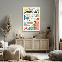 California The Golden State Poster PosterGoat