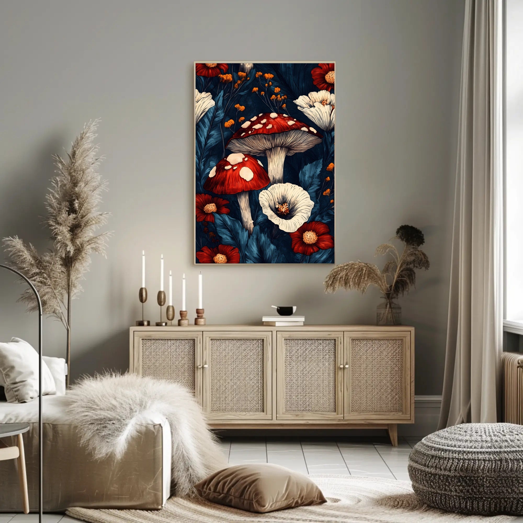 Enchanted Forest Flora Wall Art Print