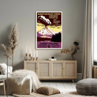 Lassen Volcanic National Park Scenic Travel Poster Print
