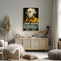 John Adams 2nd President Poster