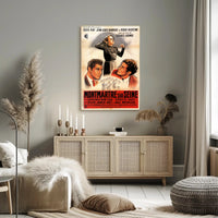 Montmartre sur Seine: Vintage French Film Artistic Poster