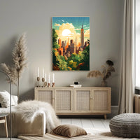 Empire State Vibes in Modern New York City Travel Poster
