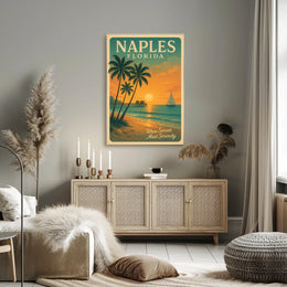 Naples, Florida Where Sunsets Meet Serenity Poster
