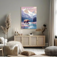 Banff Wilderness Adventure Vintage Travel Poster