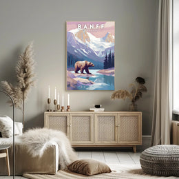 Banff Wilderness Adventure Vintage Travel Poster