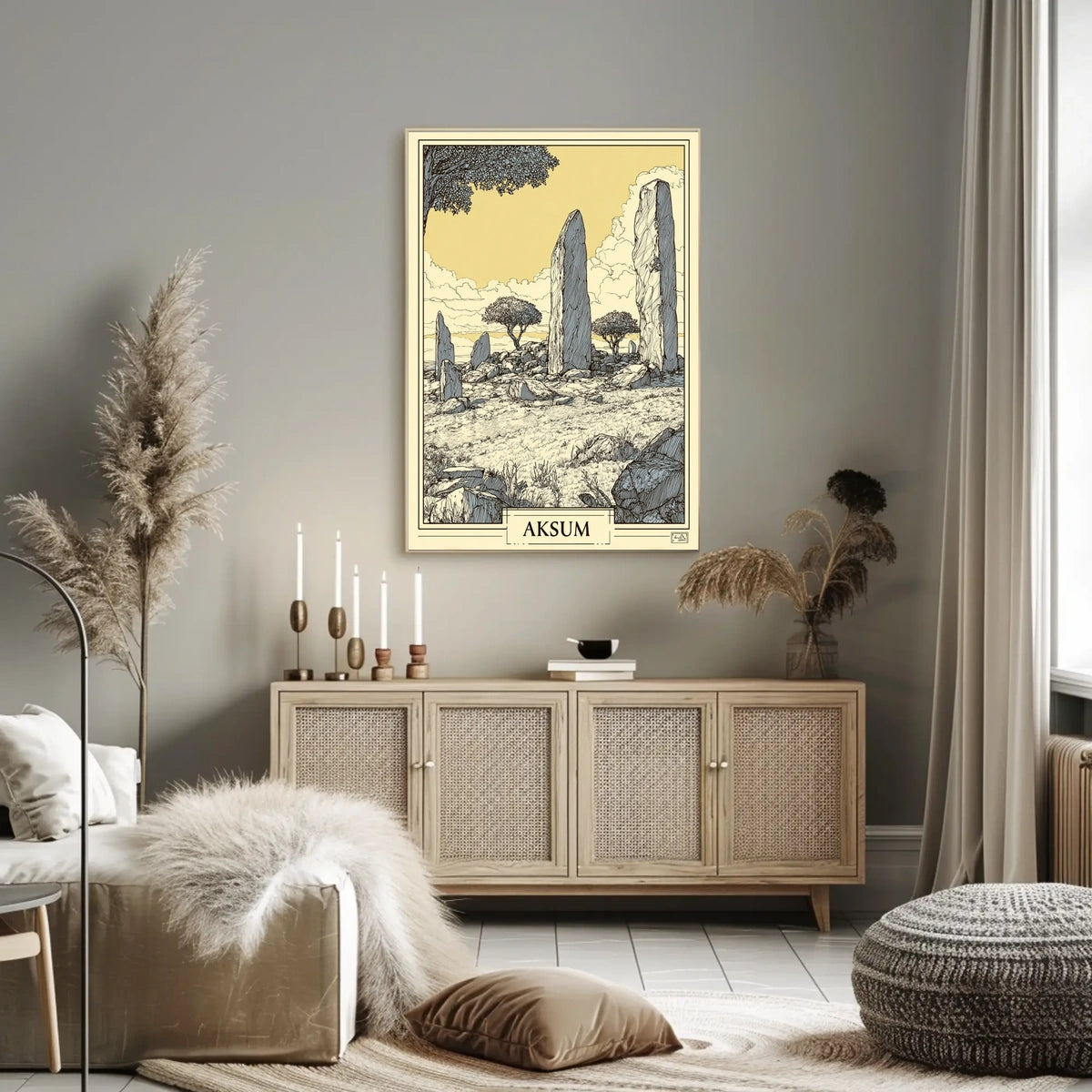 Aksum Ancient Monoliths Poster
