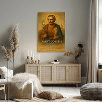 Saint Joseph Religious Art Classic Cultural Heritage Poster