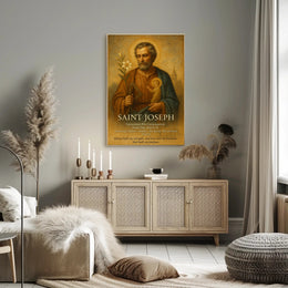 Saint Joseph Religious Art Classic Cultural Heritage Poster