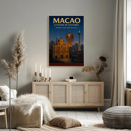 Macao A Fusion of Cultures Poster