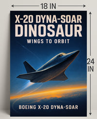 Boeing X-20 Dyna-Soar Wings to Orbit Poster PosterGoat
