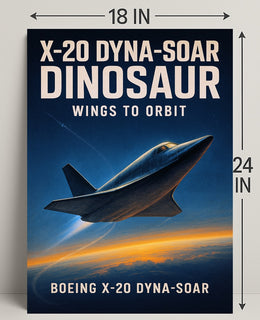 Boeing X-20 Dyna-Soar Wings to Orbit Poster PosterGoat