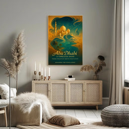 Abu Dhabi Timeless Oasis Elegance Cityscape Poster