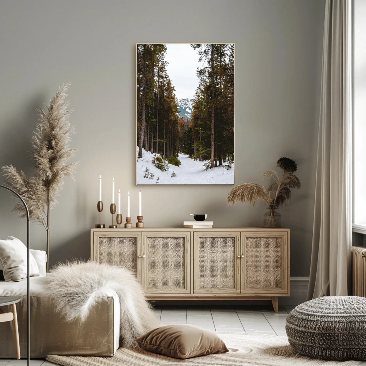 Serene Winter Landscape National Park Poster