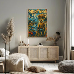 Montana Wilderness Adventure Poster