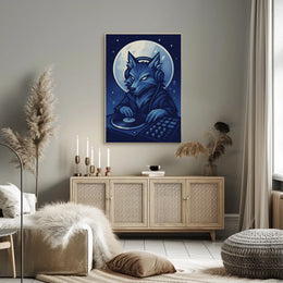 Dj Wolf Under The Moon Poster