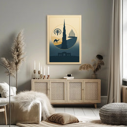 Iconic Dubai Landmarks Poster
