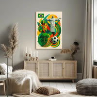 Vibrant Brazil Poster PosterGoat