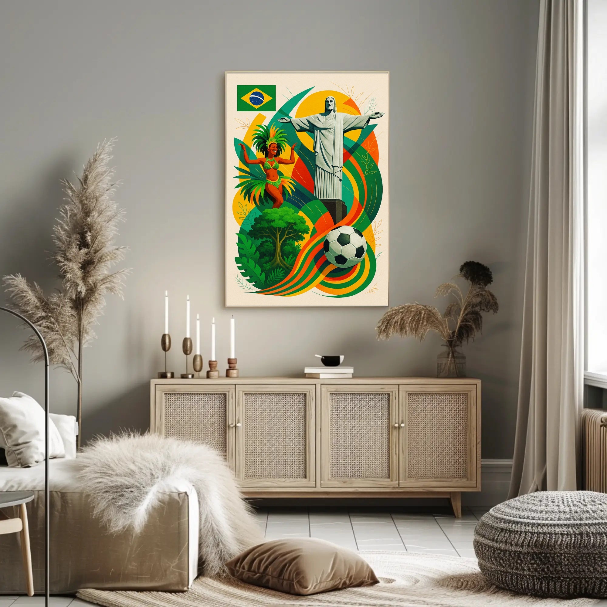 Vibrant Brazil Poster PosterGoat