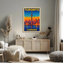Toronto Skyline Art Poster