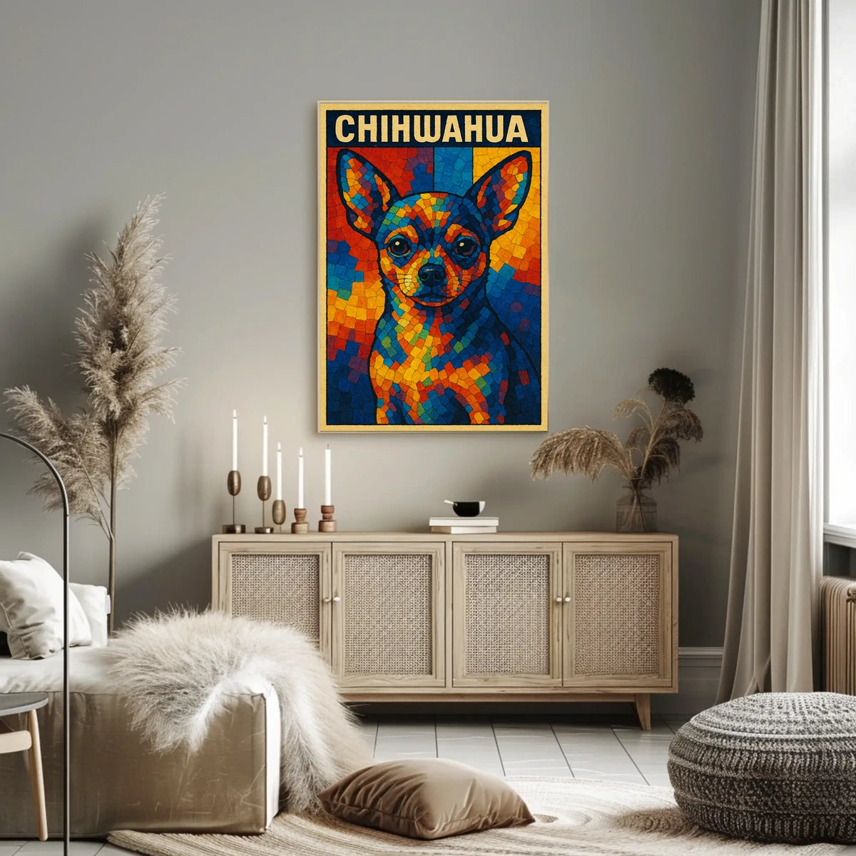 Colorful Chihuahua Art Poster