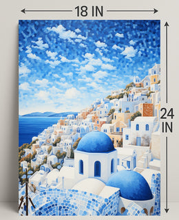 Santorini Serenity Poster