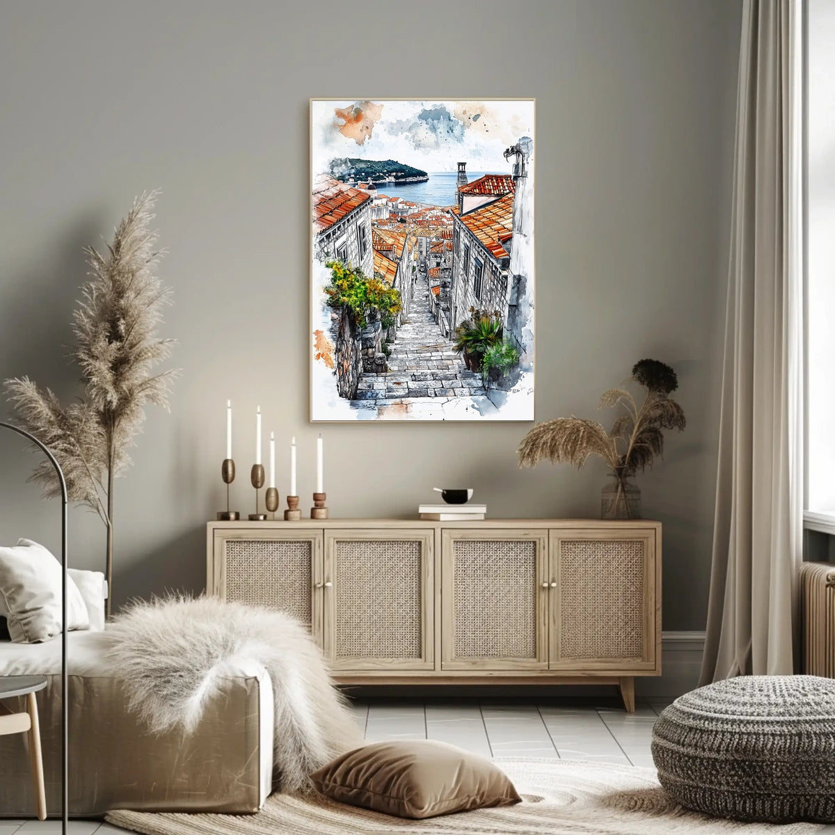 Croatia Dubrovnik Old Town and City Walls Poster