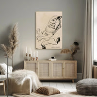 Quirky Character Illustration Poster PosterGoat