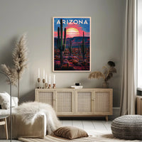 Arizona Desert Sunset Poster