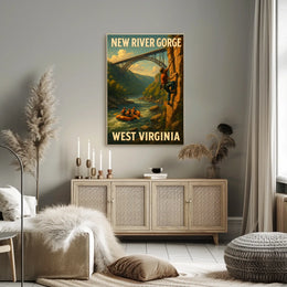 Adventure In New River Gorge Poster