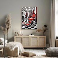 Retro Barber Shop Vibes Poster