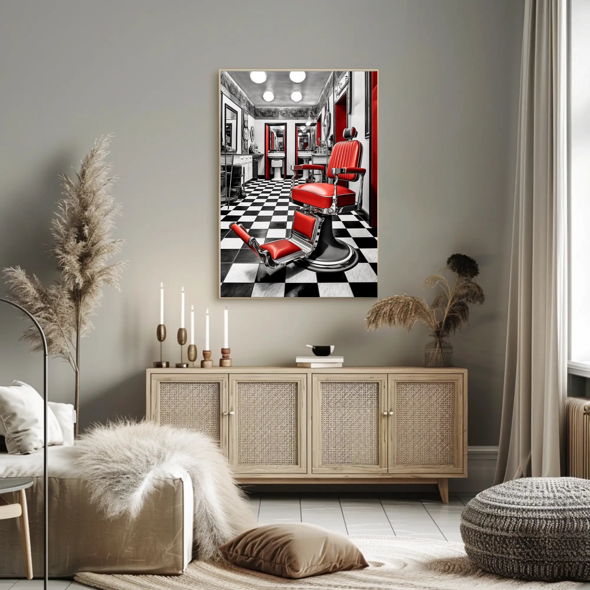 Retro Barber Shop Vibes Poster