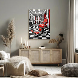 Retro Barber Shop Vibes Poster
