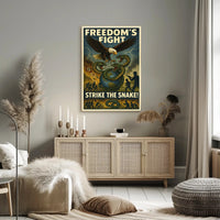 Freedom's Fight Strike the Snake! Poster PosterGoat