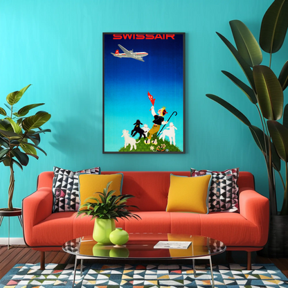 Swissair Travel Poster