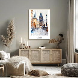 Prague A Winters Stroll Poster