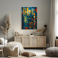 Geometric New York Poster