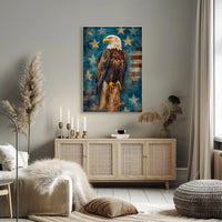 peaceful bald eagle Poster