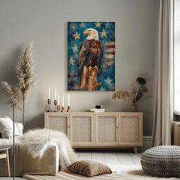 peaceful bald eagle Poster