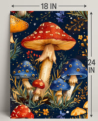 Mushroom Magic: Enchanted Forest Fantasy Art Poster