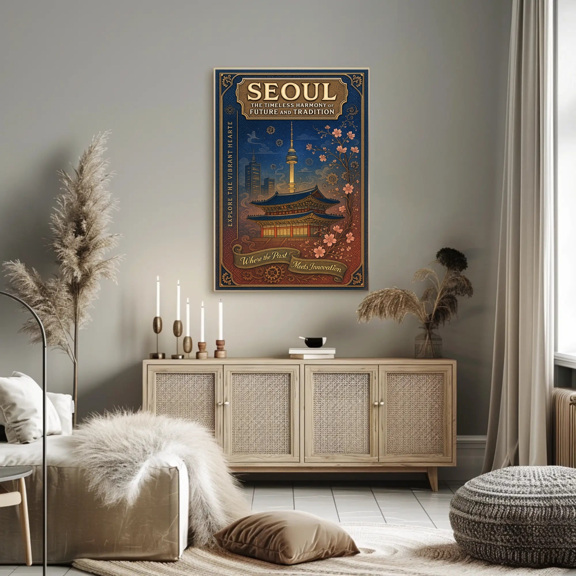 Seoul The Timeless Harmony of Future and Tradition Poster