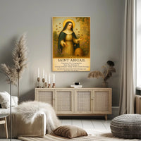 Saint Abigail Patron of Beekeepers Poster PosterGoat