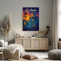 Los Angeles Dreams Vintage Art Poster Print