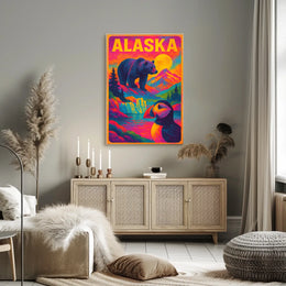 Alaska Wildlife Wonders Poster