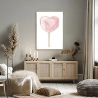 Heart Shaped Delight Poster Romantic Wall Art Print