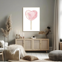 Heart Shaped Delight Poster Romantic Wall Art Print
