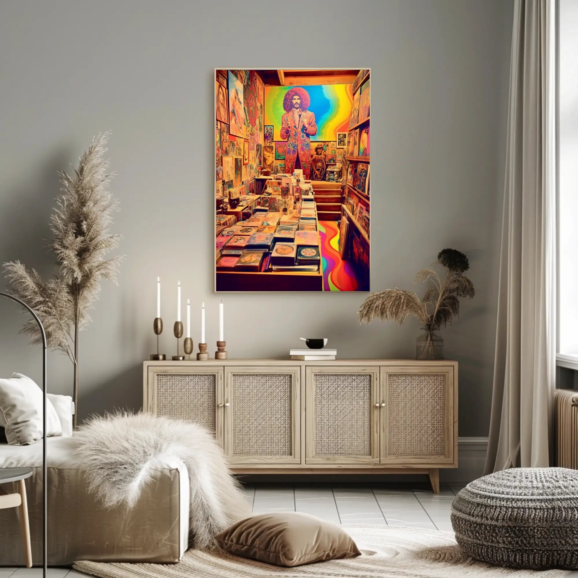 Retro Psychedelic Art Gallery Poster