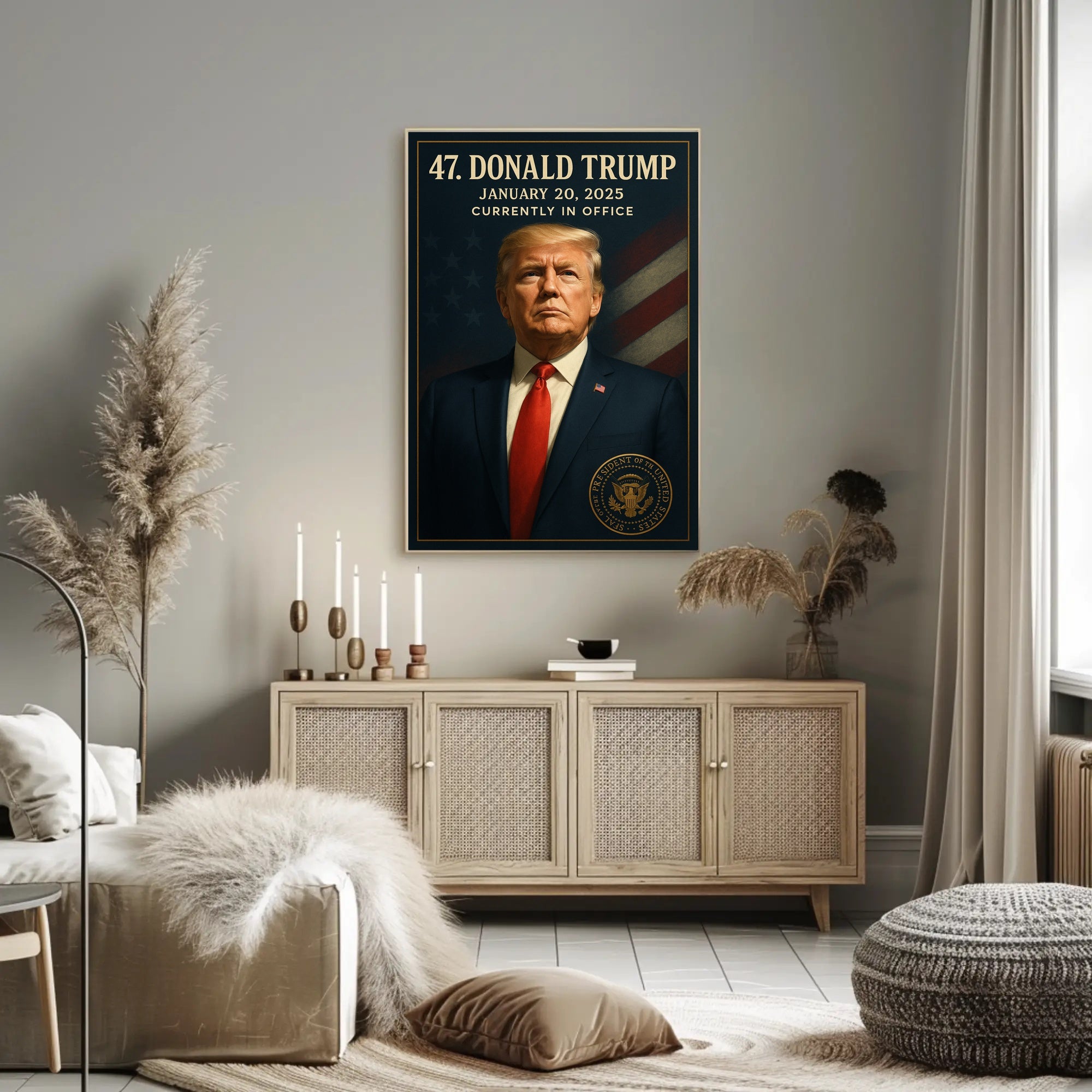 Donald Trump 47th President Political or Propaganda Poster PosterGoat