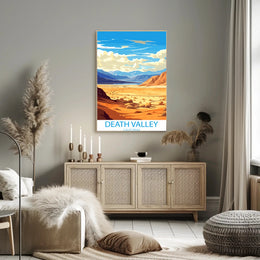 Death Valley Desert Adventure Art Travel Poster