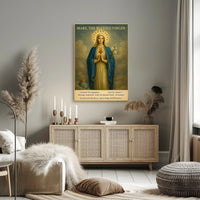 Mary's Sacred Heart Iconic Heritage Poster