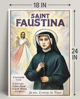 Saint Faustina Poster PosterGoat